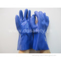 Blue PVC Glove Chemical Resistant Safety Gloves (DPV116)